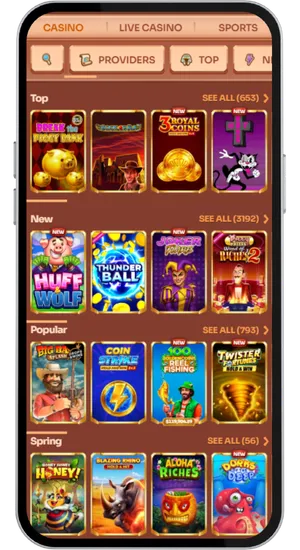 Browsing 11,000+ games including slots, table games, live casino and sportsbook at Cleobetra in the browser