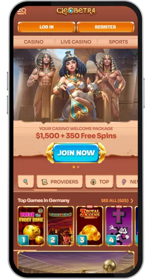 Visiting the official Cleobetra website and clicking the Sign Up button in the top right corner
